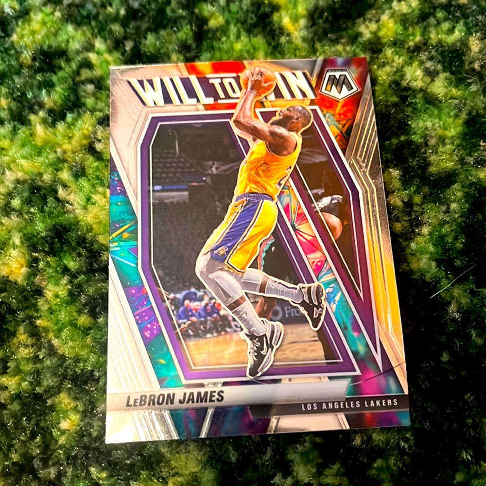 I am selling a LeBron James will to win basketball card